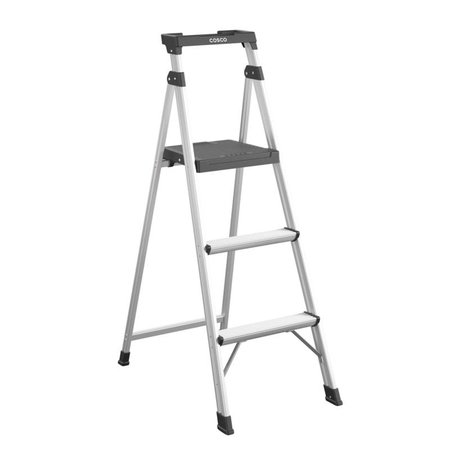 Cosco Lite Solutions 5 ft. H Aluminum Step Ladder Type II 225 lb. capacity 20-552-ABL